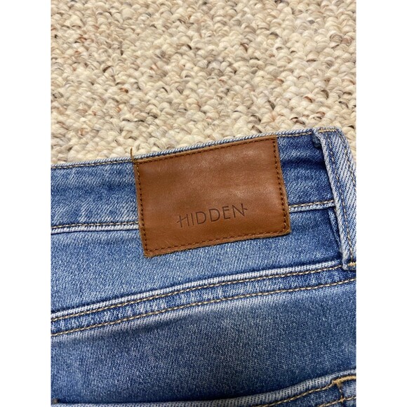 31 Buckle Hidden 90s High-Rise Straight Leg Raw Hem - Picture 6 of 8